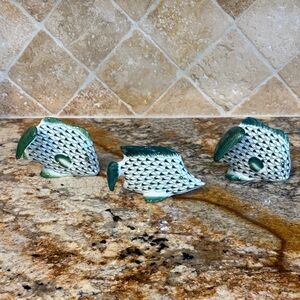 Andrea  by Sadek Ceramic Fish Figurines-Set of 3